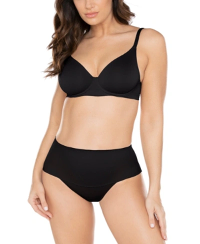 Miraclesuit Women's Comfy Curves Waistline Thong 2526 In Black