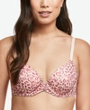 Maidenform One Fab Fit 2.0 T-shirt Shaping Underwire Bra Dm7543 In Unique Animal Print - Crme Pink