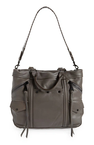 Aimee Kestenberg Fair Game Convertible Leather Tote Bag In Glacier Grey