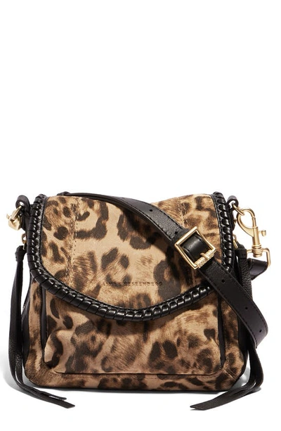 Aimee Kestenberg Mini All For Love Convertible Leather Crossbody Bag In Amazon Leopard