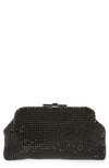 Reiss Adaline Crystal Clutch In Black