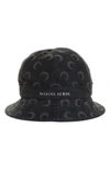 MARINE SERRE MOON REGENERATED DENIM BELL HAT,A128ICONXFW21