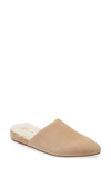 Madewell The Kasey Genuine Shearling Mule In Earthen Sand