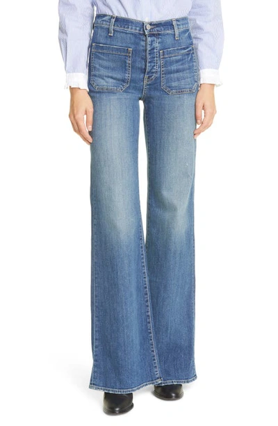 Nili Lotan Florence Patch Pocket Jeans In Blue