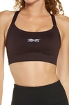 Victoria Beckham X  Seamless Sports Bra In Eggplant