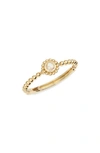 Lagos 18k Yellow Gold Covet Gold Diamond Rose Cut Stack Ring In Diamond