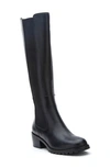 Matisse Ryder Knee High Chelsea Boot In Black