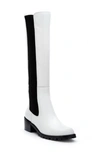 Matisse Ryder Knee High Chelsea Boot In White