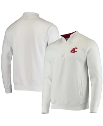 Colosseum Men's White Washington State Cougars Tortugas Logo Quarter-zip Jacket