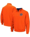 Colosseum Men's Orange Auburn Tigers Tortugas Logo Quarter-zip Pullover Jacket In Orange