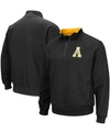 Colosseum Men's Black Appalachian State Mountaineers Tortugas Logo Quarter-zip Pullover Jacket In Black