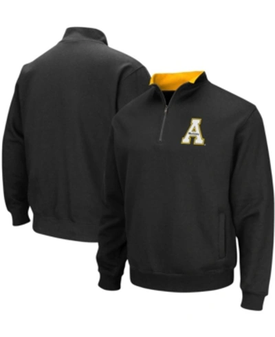 Colosseum Men's Black Appalachian State Mountaineers Tortugas Logo Quarter-zip Pullover Jacket