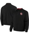 Colosseum Men's Black Oklahoma Sooners Tortugas Logo Quarter-zip Jacket In Black