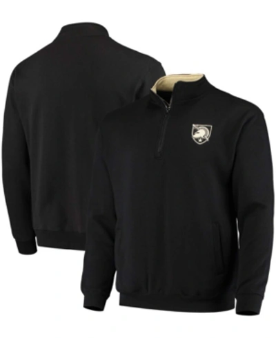 Colosseum Men's Black Army Black Knights Tortugas Logo Quarter-zip Jacket