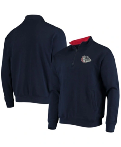 Colosseum Men's Big And Tall Navy Gonzaga Bulldogs Tortugas Logo Quarter-zip Jacket