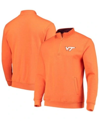 Colosseum Men's Orange Virginia Tech Hokies Tortugas Logo Quarter-zip Jacket