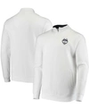 Colosseum Men's White Uconn Huskies Tortugas Logo Quarter-zip Jacket In White