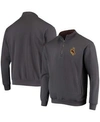 Colosseum Men's Charcoal Wyoming Cowboys Tortugas Logo Quarter-zip Jacket In Charcoal