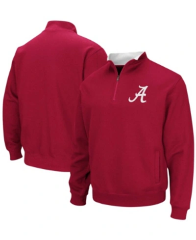 Colosseum Men's Crimson Alabama Crimson Tide Tortugas Logo Quarter-zip Pullover Jacket