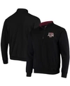 Colosseum Men's Black Texas A M Aggies Tortugas Logo Quarter-zip Jacket In Black
