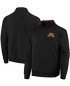 Colosseum Men's Black Minnesota Golden Gophers Tortugas Logo Quarter-zip Jacket In Black