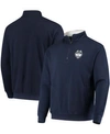 Colosseum Men's Navy Uconn Huskies Tortugas Logo Quarter-zip Jacket In Navy