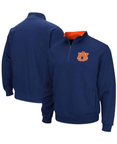 Colosseum Men's Navy Auburn Tigers Tortugas Logo Quarter-zip Pullover Jacket