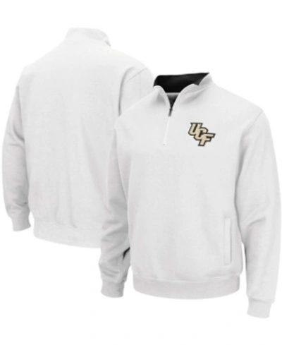 Colosseum Men's  White Ucf Knights Tortugas Logo Quarter-zip Pullover Jacket