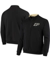 Colosseum Men's Black Purdue Boilermakers Tortugas Logo Quarter-zip Jacket In Black