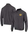 Colosseum Men's Charcoal Cal Bears Tortugas Logo Quarter-zip Jacket In Charcoal