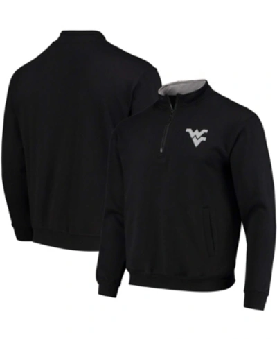 Colosseum Men's Black West Virginia Mountaineers Tortugas Logo Quarter-zip Jacket