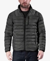 Hawke & Co. Outfitter Men's Packable Down Blend Puffer Jacket, Created For Macy's In Smoke