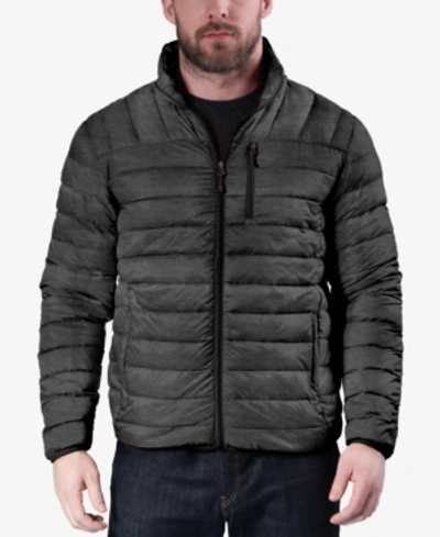 Hawke & Co. Outfitter Men's Packable Down Blend Puffer Jacket, Created For Macy's In Dark Heather Grey