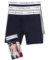 Tommy Hilfiger Men's 3-pack Classic Cotton Boxer Briefs In Navy