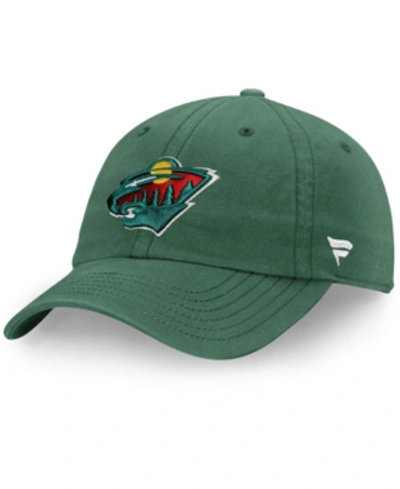 Fanatics Men's Green Minnesota Wild Core Primary Logo Adjustable Hat