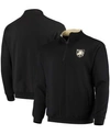 Colosseum Men's Black Army Black Knights Tortugas Logo Quarter-zip Jacket In Black