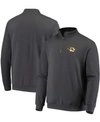 COLOSSEUM MEN'S CHARCOAL MISSOURI TIGERS TORTUGAS LOGO QUARTER-ZIP JACKET