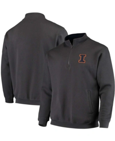 Colosseum Men's Charcoal Illinois Fighting Illini Tortugas Logo Quarter-zip Jacket