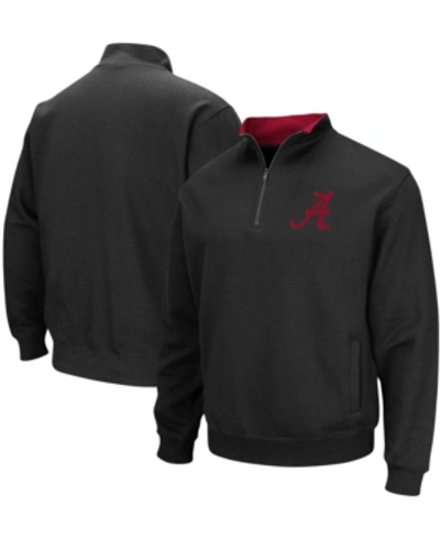 Colosseum Men's Black Alabama Crimson Tide Tortugas Logo Quarter-zip Pullover Jacket