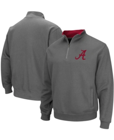 Colosseum Men's Charcoal Alabama Crimson Tide Tortugas Logo Quarter-zip Pullover Jacket