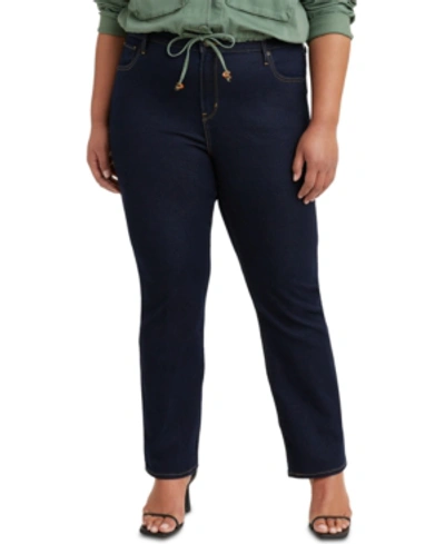 Levi's Trendy Plus Size 724 High-rise Straight-leg Jeans In Cast Shadows