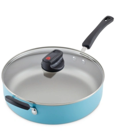 Farberware Smart Control Aluminum Nonstick 6-qt. Jumbo Cooker In Aqua