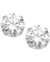 Macy's Cubic Zirconia Round Stud Earrings In 14k Gold Or 14k White Gold In White Gold