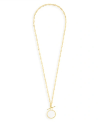Brook & York Layla 14k Gold Plated Toggle Necklace In Gold-plated