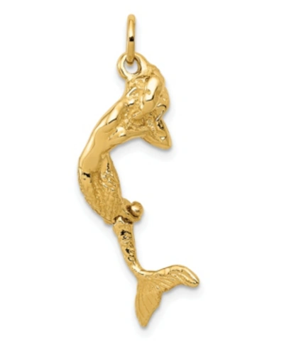 Macy's Mermaid Charm In 14k Yellow Gold