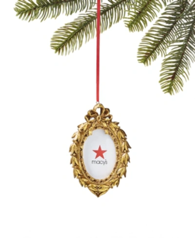 Holiday Lane Evergreen Dreams Gold-tone Photo Frame Ornament, Created For Macy's