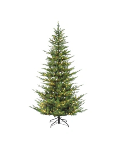 Puleo 6.5" Pre-lit Natural Fir Artificial Christmas Tree In Green