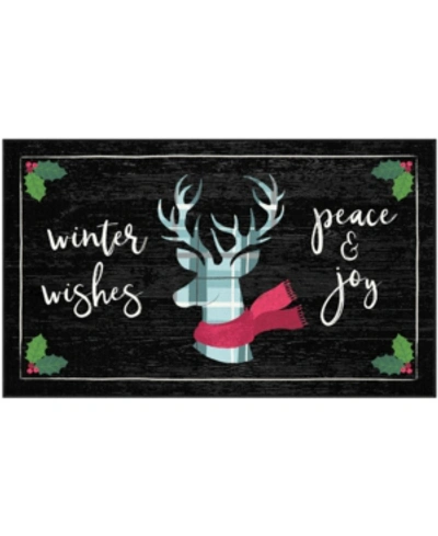 Mohawk Winter Wishes Accent Rug, 24" X 40" In Black