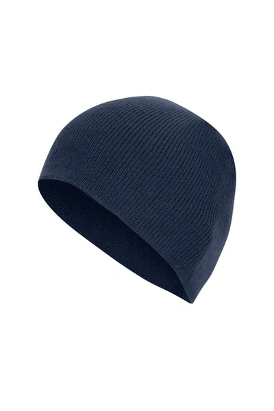 Absolute Apparel Adults Cap Knitted Ski Hat Without Turn Up In Blue
