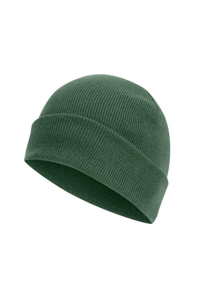 Absolute Apparel Knitted Turn Up Ski Hat (bottle) In Green